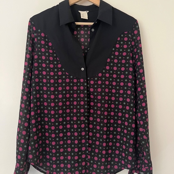 Levi’s Women’s Polka Dot Blouse (Size Medium) - Picture 1 of 4